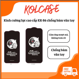 Cường lực KINGKONG KK-86, kính trong suốt Full HD, chống nhìn trộm cho iphone X 11 12 13 14 15 16 promax pro