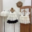 Áo babydoll ren tầng GUMIN thiết kế áo đính nơ ngực tiểu thư, áo ren nữ sang chảnh