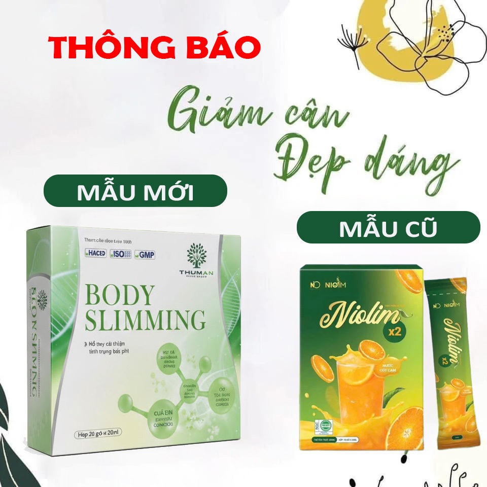 Siro Giảm Cân Nio Slim X2 Chính Hãng Hộp 15 gói 10ml Giúp Detox Thanh Lọc Cơ Thể Kiểm Soát Cân Nặng