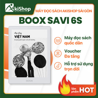 Máy đọc sách Boox Savi 6S Màn hình 6inch Đèn nền 2 chế độ Chính hãng Tặng Kèm Tài Khoản Sách