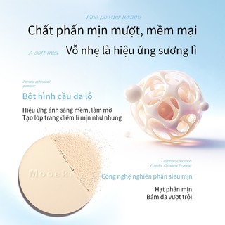 [Mới] Phấn Phủ Dạng Nén Mooekiss Sương Lì Siêu Mịn Kiềm Dầu Che Khuyết Điểm Làm Mờ Lỗ Chân Lông Chính Hãng Y01 16g