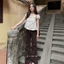 Áo trễ vai hoa nhí GUMIN thiết kế áo viền bèo tay bồng tiểu thư, Áo kiểu nữ vintage basic thanh lịch sang chảnh