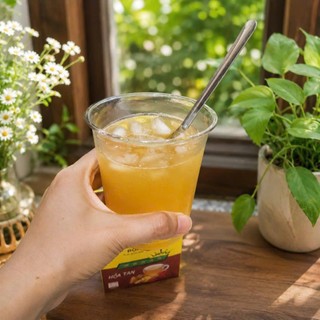 Trà gừng linh chi hòa tan hộp 20 gói 10gr Bốn Mùa Everseason