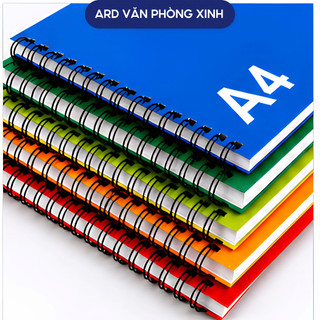 Sổ lò xo Grand A4 200 trang giấy 80gsm, sổ ghi chép học tập văn phòng màu ngẫu nhiên