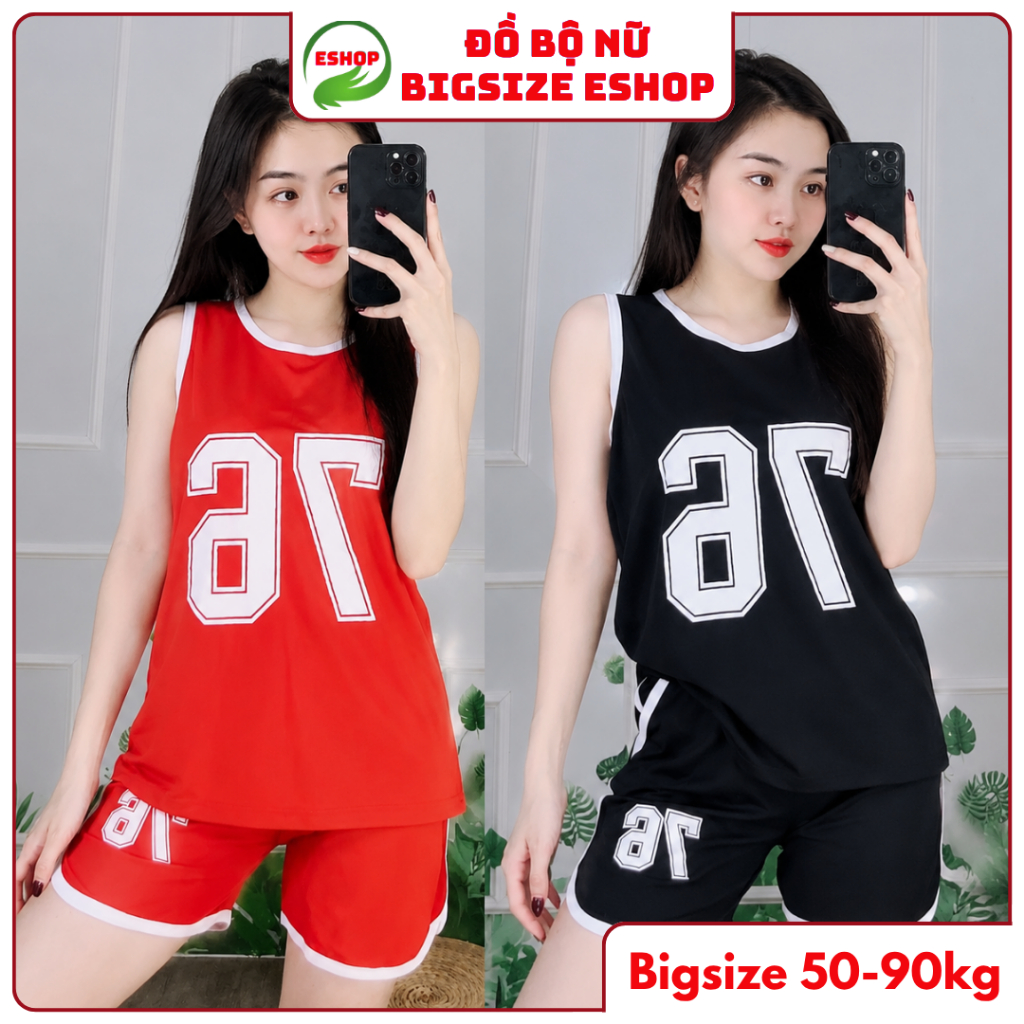 Đồ Bộ Nữ Ngủ Mặc Nhà Bigsize - Bộ Thể Thao Nữ Mùa Hè Quần Đùi Thun Cotton Trung Niên ESHOP BD19