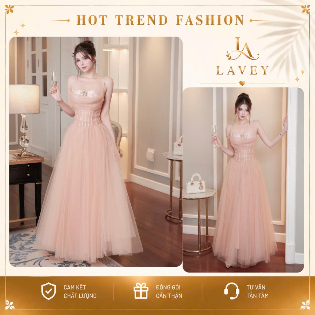 Đầm 2 Dây Corset Ôm Eo Đính Charm Ngực Sang Chảnh Quyến Rũ