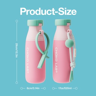 Bình Giữ Nhiệt Phủ Men Sứ Hữu Cơ Chako Lab Milk Mate, Có 2 Chế Độ Uống, Dung Tích 520ml, Có Lọc Trà Ẩn