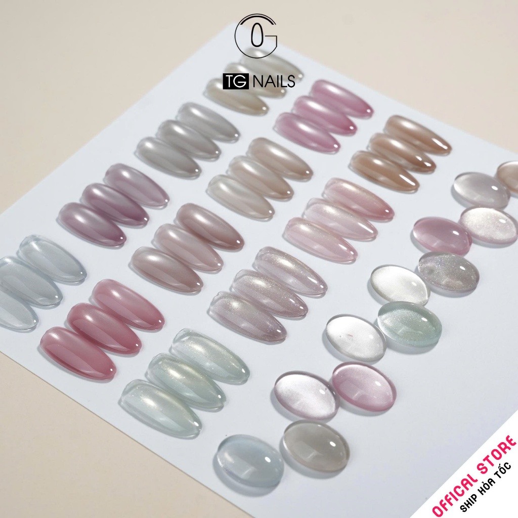 Set sơn gel 12 màu mắt mèo Thủy Tinh siêu sáng TG