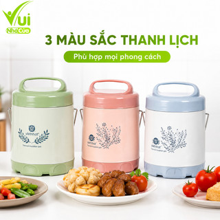 Cặp Lồng 2 Ngăn Giữ Nhiệt Việt Nhật GD143 - Cặp Lồng Inox Việt Nhật 2 Tầng Thiết Kế Nhỏ Gọn Dễ Mang