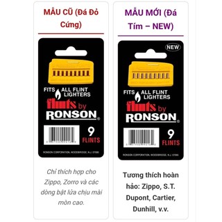 (hoả tốc) Đá zippo nhập khẩu màu Tím size 2.5x5