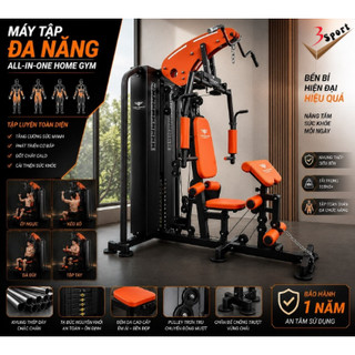 Giàn tập tạ đa năng HQ-700S tập Gym tại nhà giá rẻ. Khung giàn tạ thép hộp kết hợp 20 bài tập chụi trọng tải đến 200kg