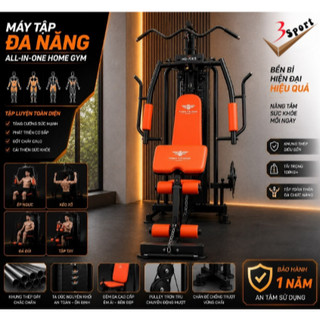 Giàn tập tạ đa năng HQ-700S tập Gym tại nhà giá rẻ. Khung giàn tạ thép hộp kết hợp 20 bài tập chụi trọng tải đến 200kg
