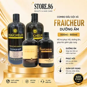 Combo Dầu Gội Xả Fraicheur Dưỡng Ẩm 500ml - 800ml | Dưỡng Tóc Mềm Mượt, Bóng Khỏe & Dễ Chải