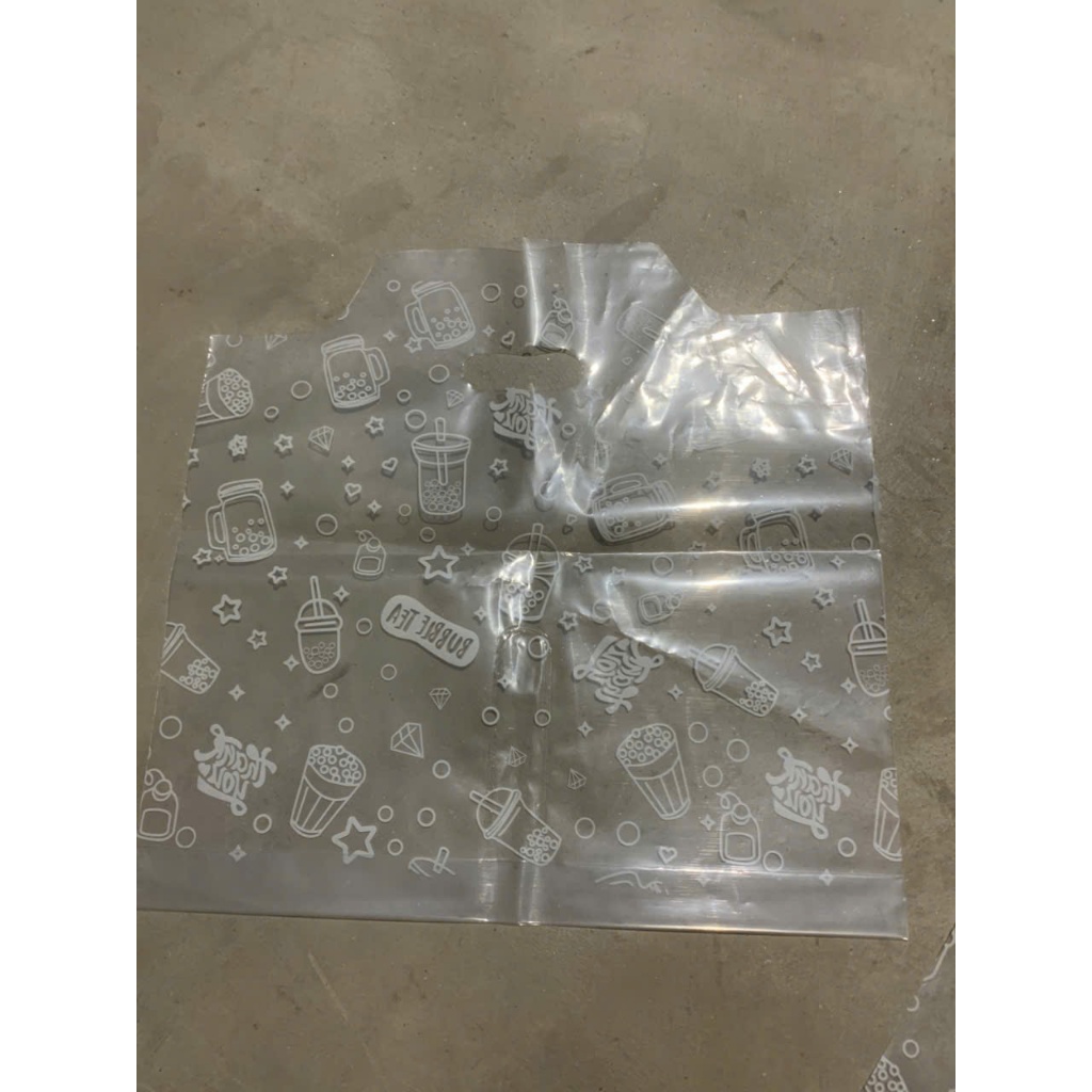 [1KG Túi Đôi Ép Ngăn] Túi 2 Ly Có In(75-80 túi/1 kg) – Đựng 2 Cốc