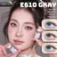 Lens mắt E610 Blue màu xanh filter giọt nước nổi bật, size nhỏ - thương hiệu LUNA EYES
