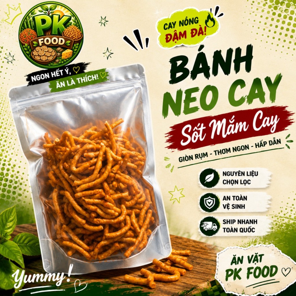 Bánh Neo ( Thèo Lèo ) Sốt Mắm Ớt Cay - PK FOOD