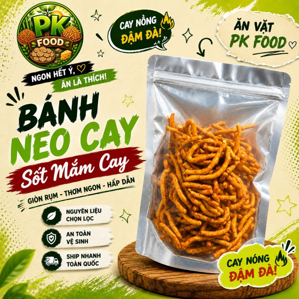 Bánh Neo ( Thèo Lèo ) Sốt Mắm Ớt Cay - PK FOOD