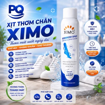 Xịt Khử Mùi Chân XIMO. Xịt khử mùi chân khử mùi giày hạn chế vi khuẩn,chai 200ml