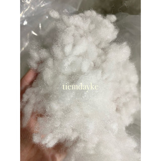 Bông gòn bi nhồi thú bông gối thú len handmade