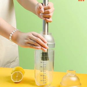 Bộ bình lắc pha chế đa năng cốc lắc có vạch chia tiện lợi