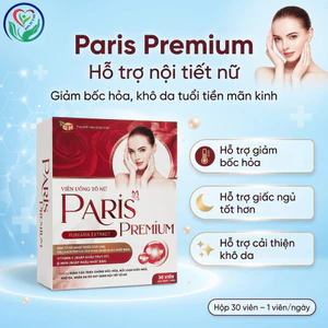 Paris Premium 30 viên - Cân bằng Nội tiết tố nữ, giảm triệu chứng bốc hóa, rối loạn giấc ngủ, khô da