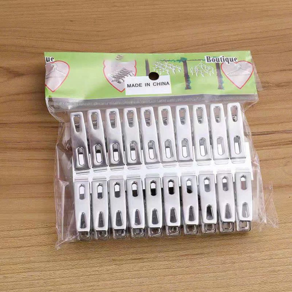 set 10 kẹp inox,kẹp inox tiện dụng cho mọi gia đình
