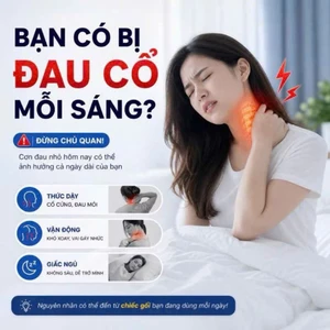 gối matxa công thái học hỗ trợ giảm đau cổ vai gáy...