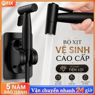 Vòi xịt vệ sinh vòi xịt bồn cầu tăng áp cao cấp INOX 304 Lực Nước Cực Mạnh Thiết Kế Cầm Tay Tiện Dụng