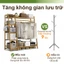 Tủ Đựng Đồ & Treo Áo Gỗ Tre Cao Cấp Chịu Lực 150kg Chống Ẩm Phù hợp với nhiều tình huống sử dụng