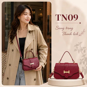 Túi Xách Nữ TN09 Da PU Cao Cấp Đeo Vai Đeo Chéo 2in1 Phong Cách Hàn Quốc Khóa Kim Loại Sang Trọng