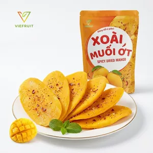 Xoài muối ớt VIEFRUIT chua cay mặn ngọt dẻo mềm ăn vặt hấp dẫn xoài sấy muối ớt gói 100g 300g 1kg