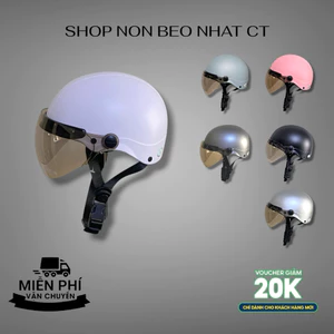 Mũ Bảo Hiểm Nửa Đầu Có Kính GRZ,Có 3 Size M-L-XL, Miễn Phí Vận Chuyển