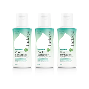 Bộ 3 chai Dung Dịch Vệ Sinh Phụ Nữ Lactacyd Cool Sensation 60ml/chai