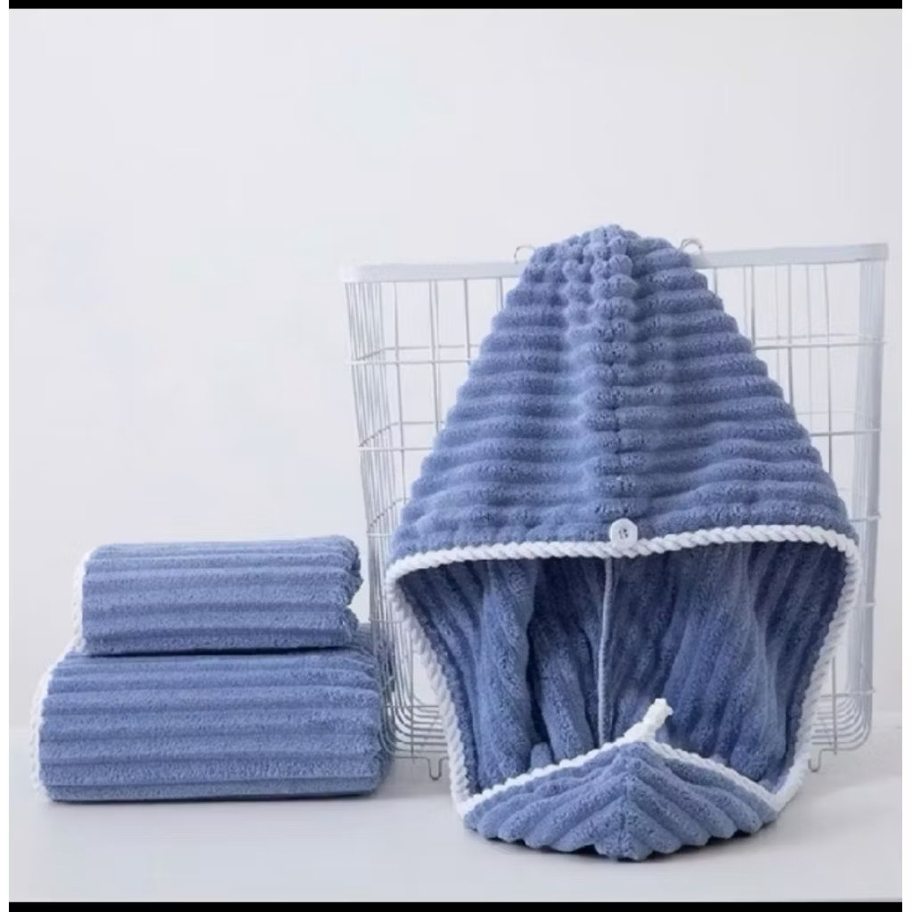 Mũ Quấn Tóc Siêu Thấm Hút Microfiber Cao Cấp – Khăn Ủ Tóc Nhanh Khô, Mềm Mịn, Dày Dặn Cho Nữ