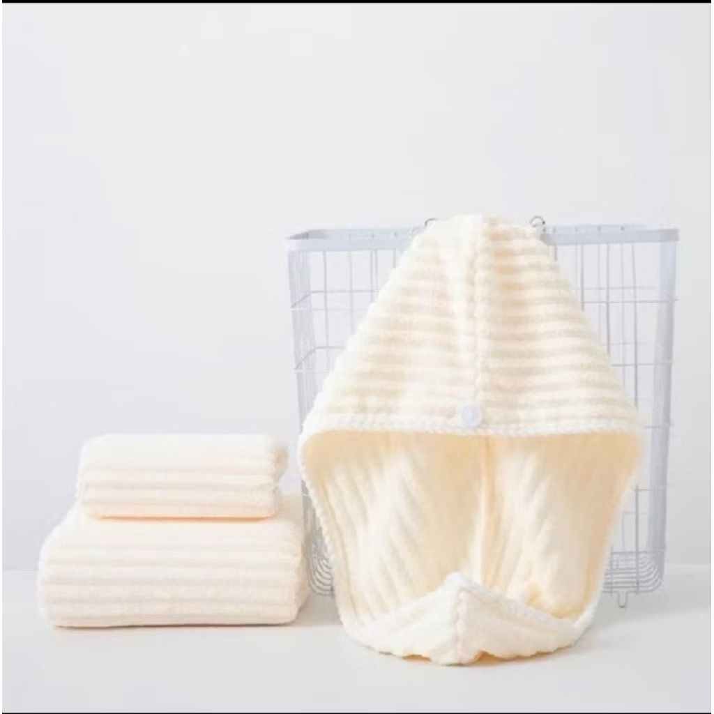 Mũ Quấn Tóc Siêu Thấm Hút Microfiber Cao Cấp – Khăn Ủ Tóc Nhanh Khô, Mềm Mịn, Dày Dặn Cho Nữ