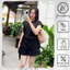Set áo buộc eo + quần short đen - Xuananhthomay