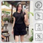 Set áo buộc eo + quần short đen - Xuananhthomay
