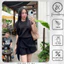 Set áo buộc eo + quần short đen - Xuananhthomay
