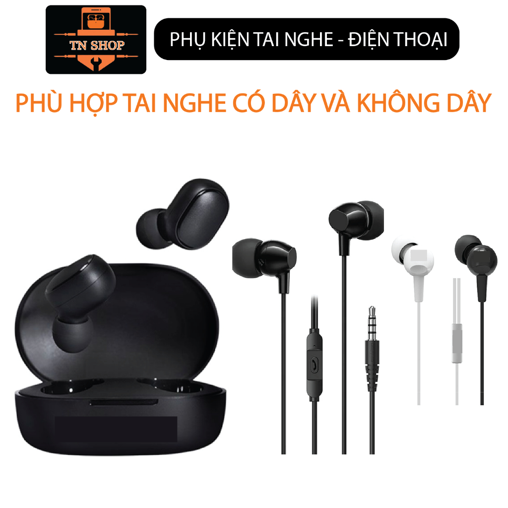 NÚM TAI NGHE ĐỦ 4 SIZE VÀ 2 MÀU TRẮNG ĐEN CHO TẤT CẢ CÁC DÒNG TAI NGHE Sony, Samsung, JBL, Sennheiser, Bose, Marshall,..