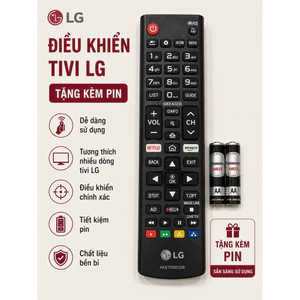 Điều Khiển tivi LG đa năng sử dụng cho tất cả dòng tivi LG hỗ trợ Netflix, tặng kèm pin