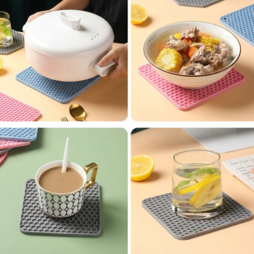 Miếng Lót Silicone Chịu Nhiệt Samsmart Cao Cấp, Lót Nồi Chống Nóng, Chống Trượt, Bảo Vệ Mặt Bếp