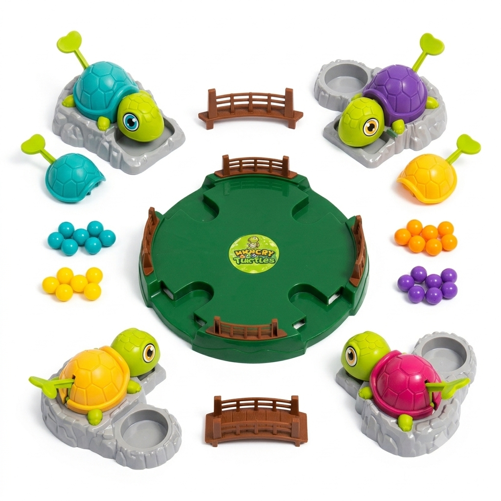 Đồ Chơi Rùa Ăn Bi Hungry Turtles Trò Chơi Trí Tuệ Gia Đình Đồ Chơi Phản Xạ Cho Bé