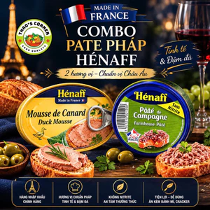 Pate Pháp Hénaff | Combo Pate Gan Ngỗng & Pate Campagne - Đồ Ăn Nhập Khẩu Cao Cấp – Ăn Liền