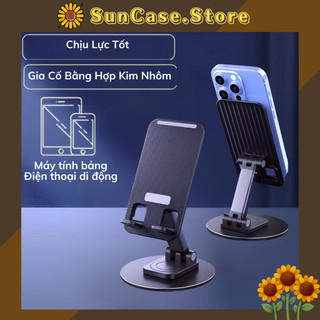 Giá Đỡ Điện Thoại Để Bàn Hợp Kim Nhôm Cao Cấp Gấp Gọn Điều Chỉnh Góc Xoay Dành Cho Điện Thoại Máy Tính Bảng