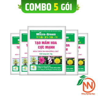 Combo 10 gói Siêu Kích Hoa 10g | Phân Bón Tạo Mầm Hoa Mạnh | 16-31-16 Micro-Green