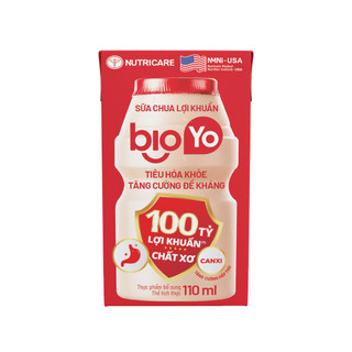 Sữa Chua Lợi Khuẩn BioYo Nutricare 110ml  bổ sung 100 tỷ Lợi khuẩn Hỗ Trợ Tiêu Hóa Cho Bé Từ 1 Tuổi