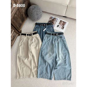 Quần Jeans Nữ Dáng Baggy Dài 90cm Tặng Kèm Đai Basic Dễ Phối Chất Mềm #5800