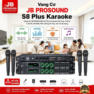 Vang Cơ Lai Số S8 Plus, Chế Độ  Echo ,Reverb, Fbx Chống Hú Tự Động, Chip Xử Lý Công Nghệ 48bit Dsp, Cho Ra Âm Thanh Hay