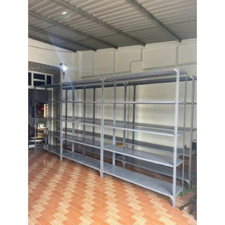 Kệ sắt lắp ghép đa năng: Dài 1m5 x rộng 30cm x cao 1m-1m5-1m8-2m x 3,4,5,6 tầng