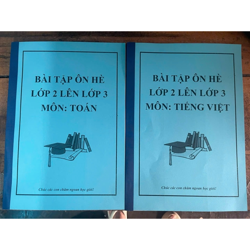 Bộ đôi bài tập ôn hè môn toán và tiếng việt lớp 2 lên lớp 3 cho bé